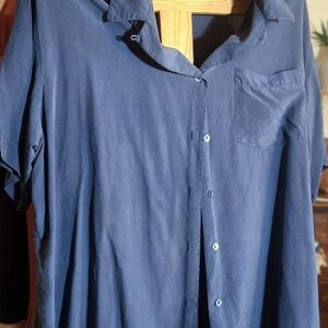 Saks Fifth Avenue Blue Blouse